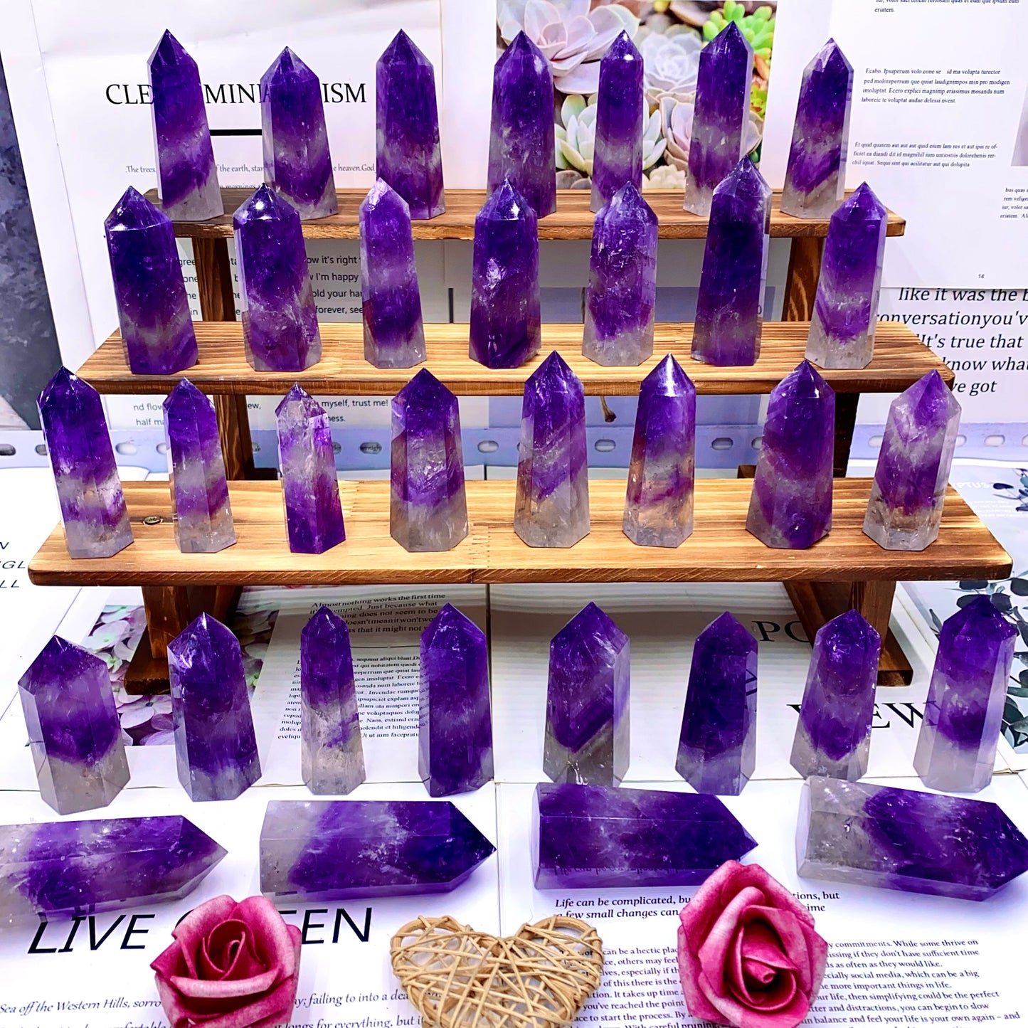 Pyramid amethyst tower (one kilo)