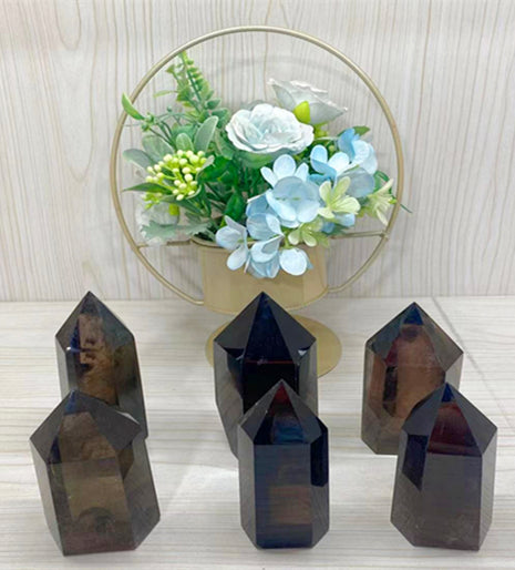 smoky quartz towers(one kilo)