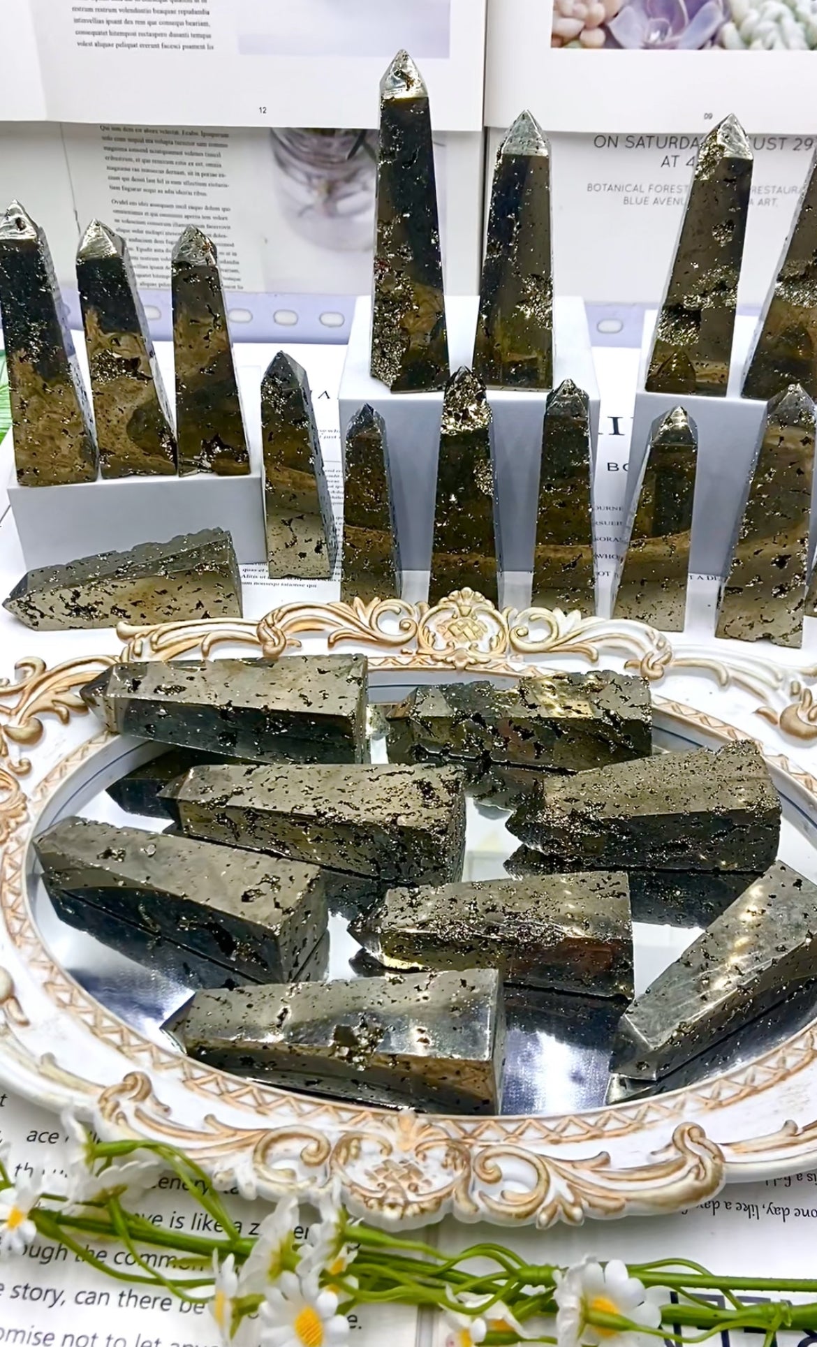 pyrite tower (one kilo)