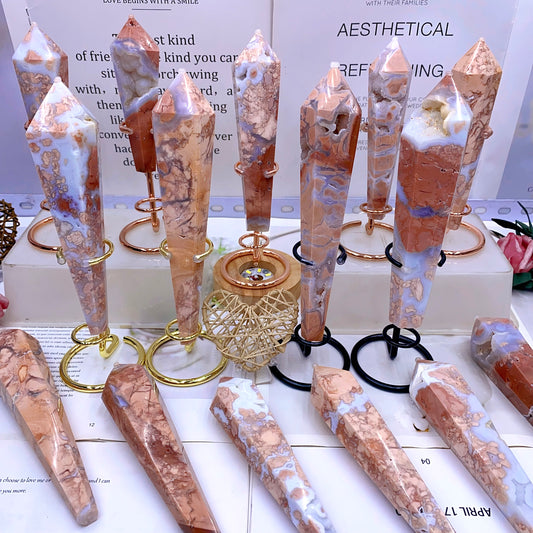 Pink agate scepter （one kilo）