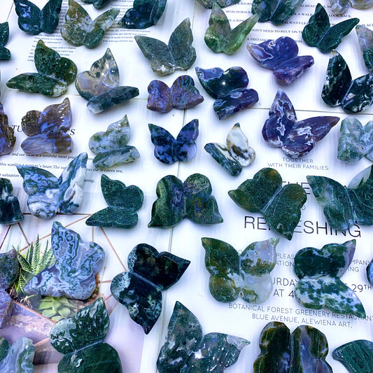 Moss agate butterfly（each）