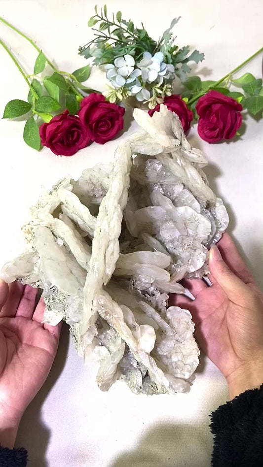 Flower petal calcite specimen