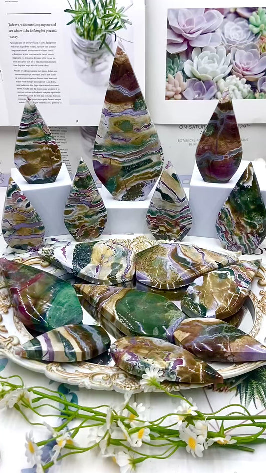 India colorful jade flame（One kilo）