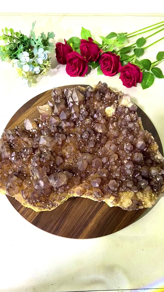 Strawberry crystal specimen